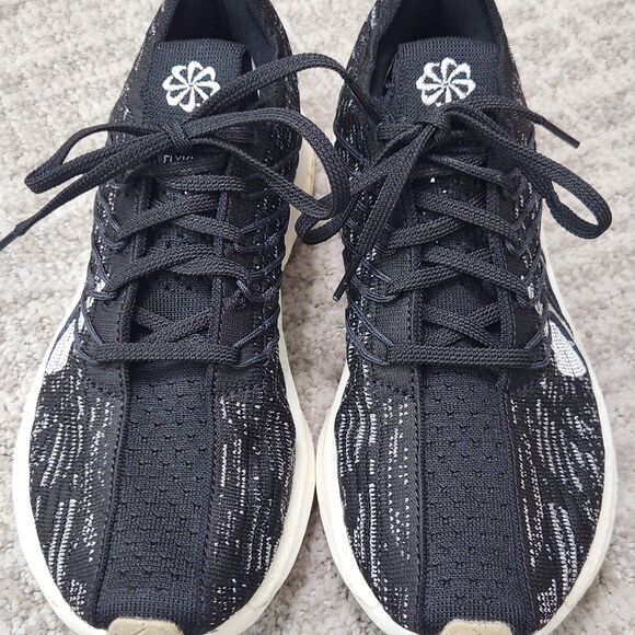 Nike womens Pegasus Turbo Next Black White DM3414-001 running shoes size 8.5 - Picture 4 of 10